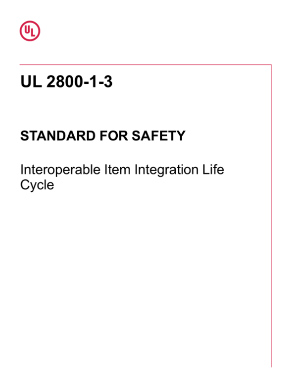 UL 2800-1 3