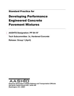 AASHTO PP 84-19