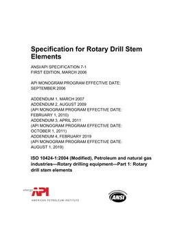 API Spec 7-1 (R2021)