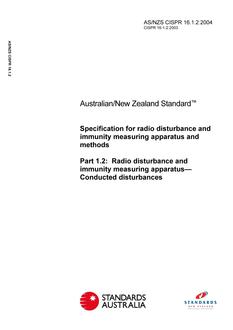 AS/NZS CISPR 16.1.2:2004