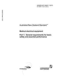 AS/NZS IEC 60601.1