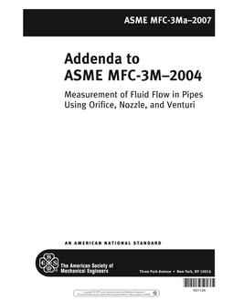 ASME MFC-3M